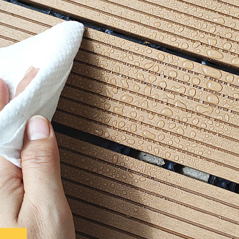 Sikunuo | Wooden Floor Tile Solid Color Click Lock Non-Slip Outdoor Terrace