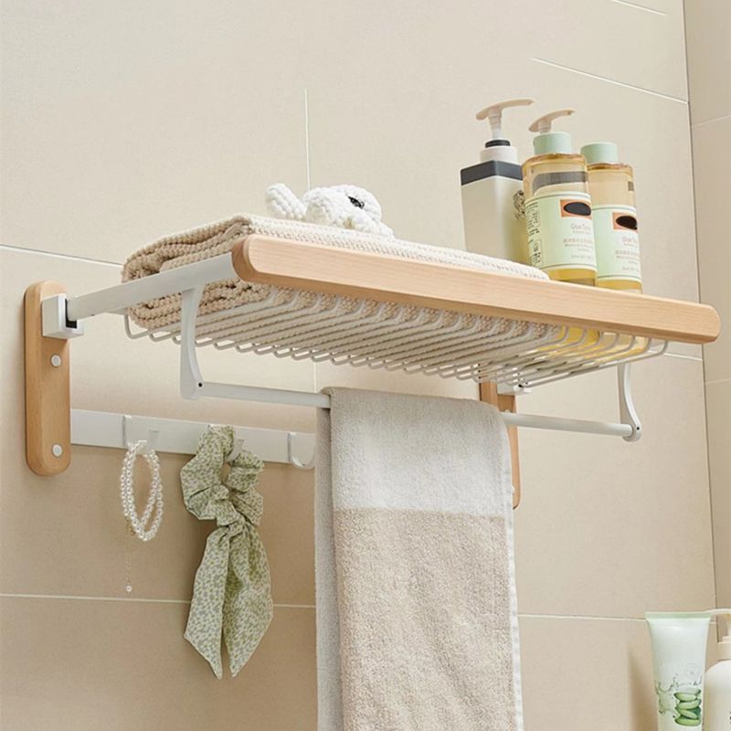Sikunuo | White Bathroom Set Solid Wood & Aluminium Bathroom Accessories individually or as a set