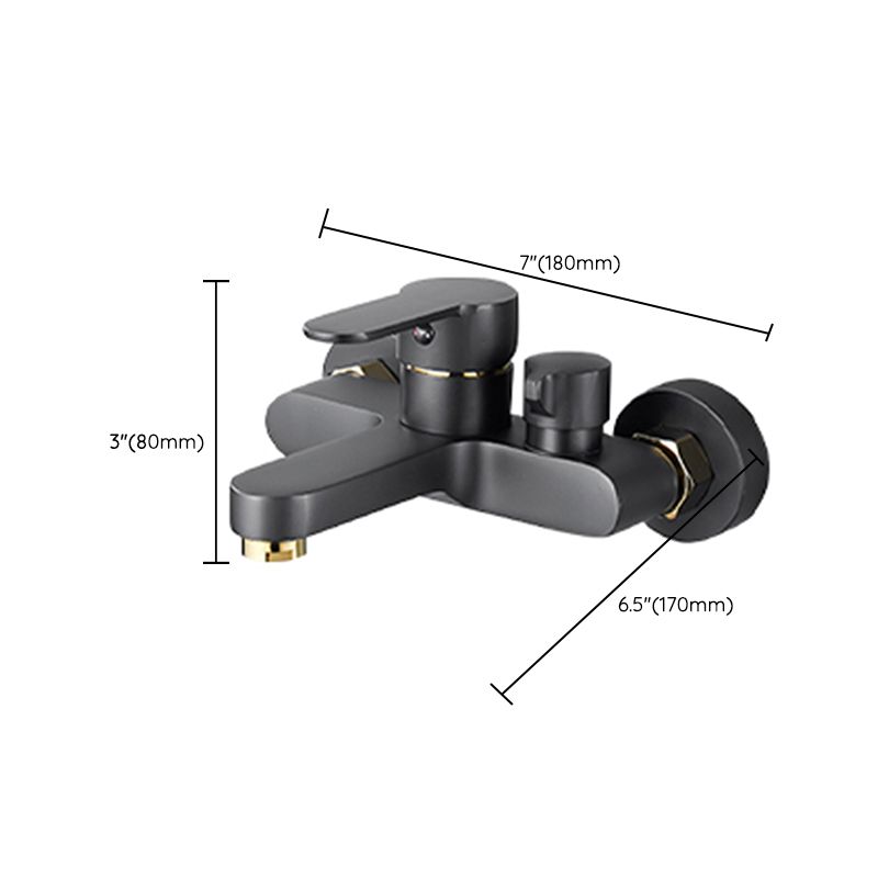 Sikunuo | Contemporary Bath Filler Trim Wall Mounted Fixed Bath Fitting