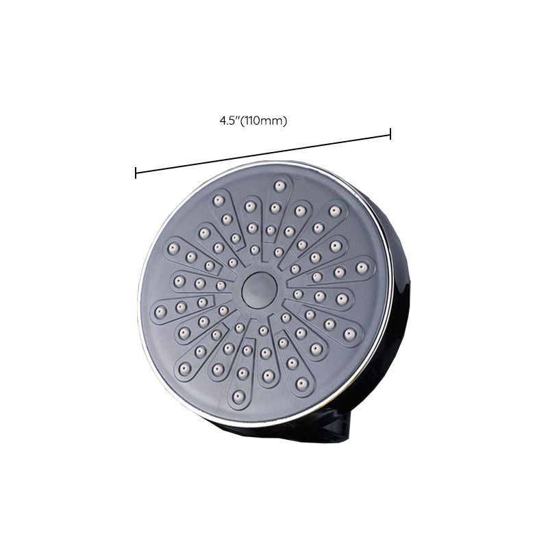Sikunuo | Round Fixed Shower Head Traditional Style Metal 5-Inch Fixed Shower Head