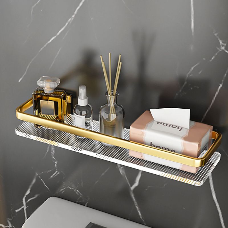 Sikunuo | Metal and Acrylic Bathroom Accessory Set Transparent Bathroom Accessories