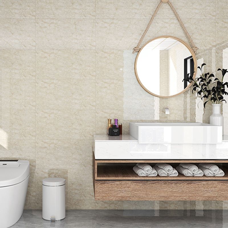 Sikunuo | Contemporary Style Wallpaper Single Panel Bathroom Wallpaper with Rectangular Shape