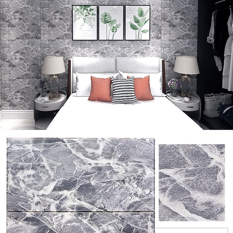 Sikunuo | Modern Pearl Wall Bowls PVC Foam Wall Access Panel Peel and Stick Wall Tiles