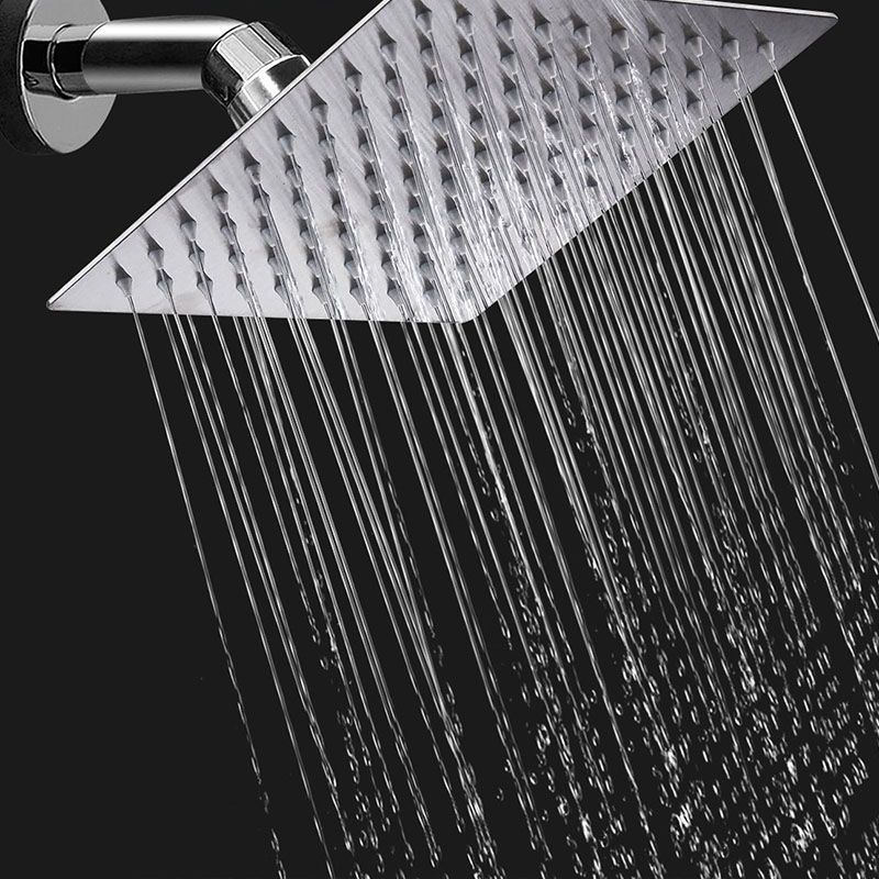 Sikunuo | Showerhead Square Wall Mounted Rain Spray Stainless Steel Showerhead