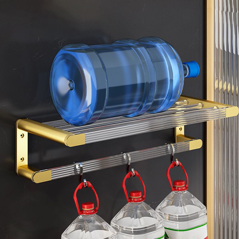 Sikunuo | 6-piece bathroom accessory set made of gold-colored metal bathroom hardware set