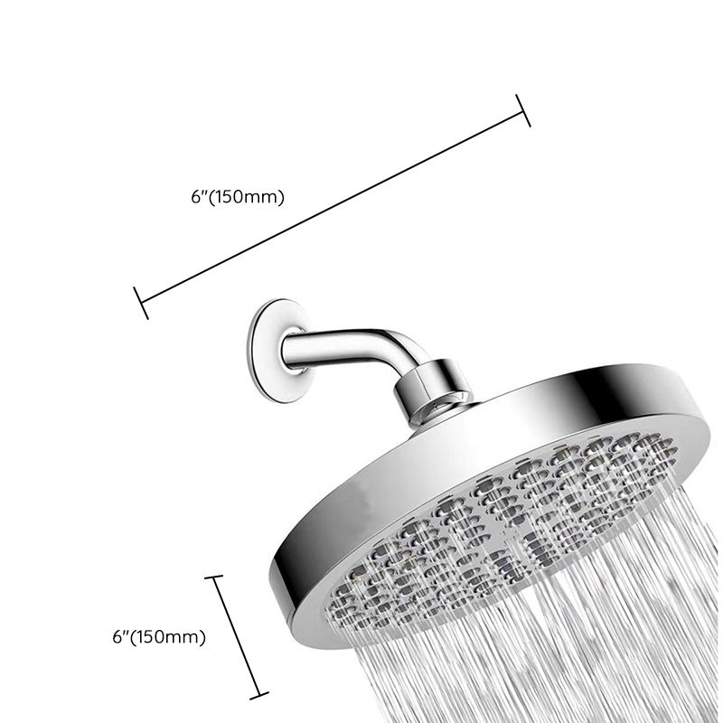 Sikunuo | Contemporary Shower Combination Fixed Shower Head Stainless Steel Wall Mounted Round Shower Head