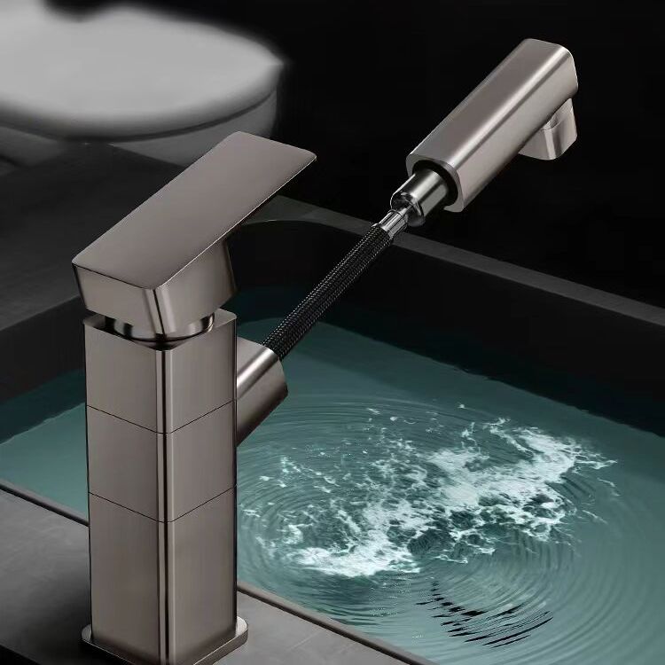 Sikunuo | Contemporary bathroom sink faucet single-handle swivel spout sink faucet
