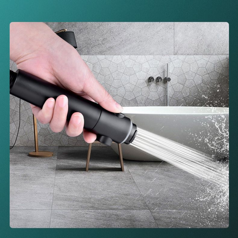 Sikunuo | Round Spray Shower Head 6 Settings Adjustable Water Flow Handheld Shower Head