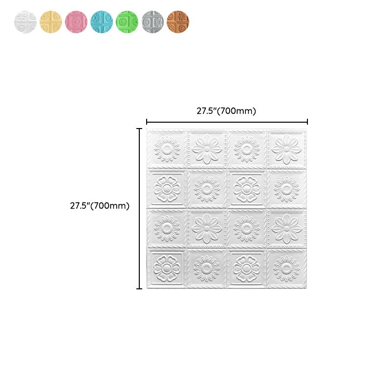 Sikunuo | Industrial 3D-Print Wall Shelf Bathroom Living Room Wall Panels Set of 10