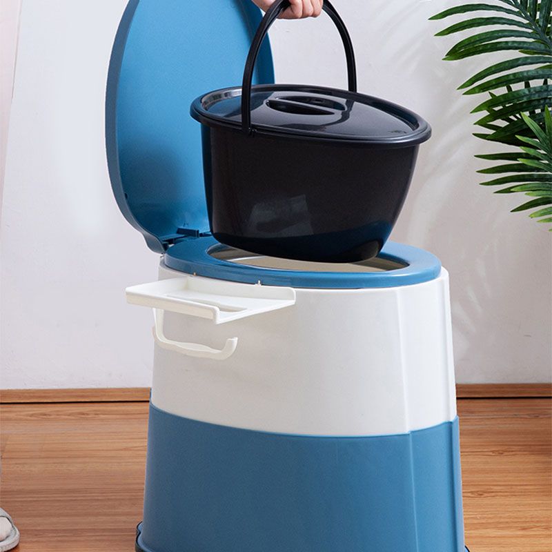 Sikunuo | Contemporary plastic floor-mounted toilet bowl with toilet seat for the bathroom