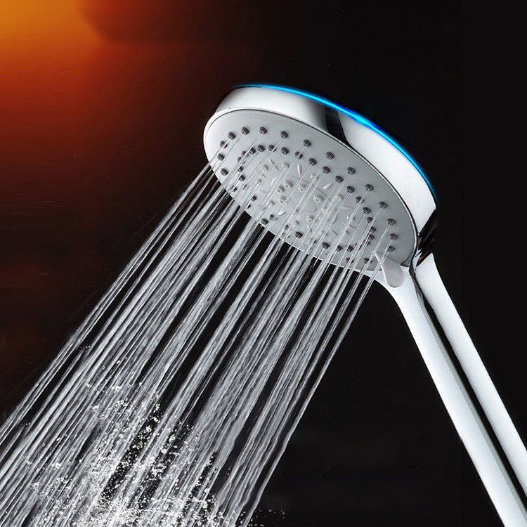 Sikunuo | Modern Adjustable Handheld Showerhead Chrome Round Handheld Showerhead
