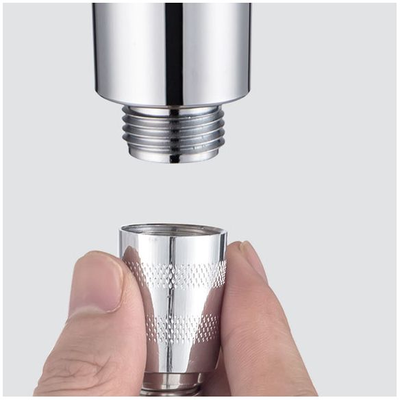 Sikunuo | Metal Universal Pressure Shower Head Adjustable Water Flow Handheld Shower Head