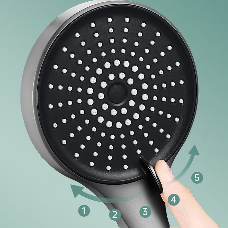 Sikunuo | Plastic Hand Shower Round Handheld Showerhead with Self-Cleaning