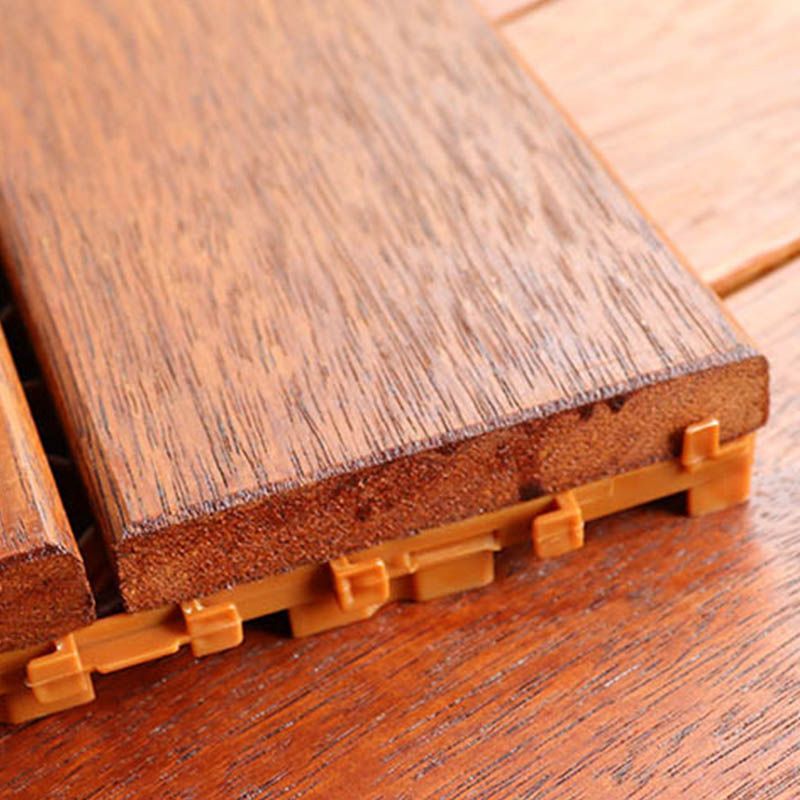 Sikunuo | Classic wooden deck tiles connecting composite patio tiles