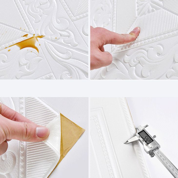 Sikunuo | Modern Tin Backsplash Cover Three-Dimensional Printing Wall Ceiling Panel