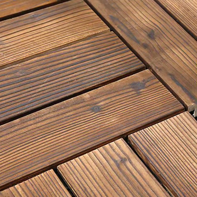 Sikunuo | Wood Terrace Tiles Plug-in System Installation Outdoor Terrace Tiles