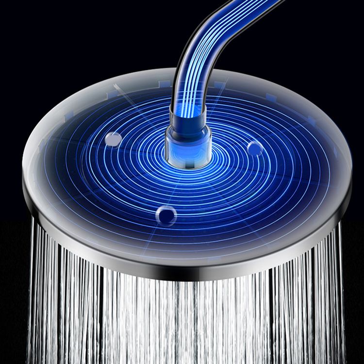 Sikunuo | Metal Shower Head Combo Contemporary Round Fixed Shower Head for the Bathroom