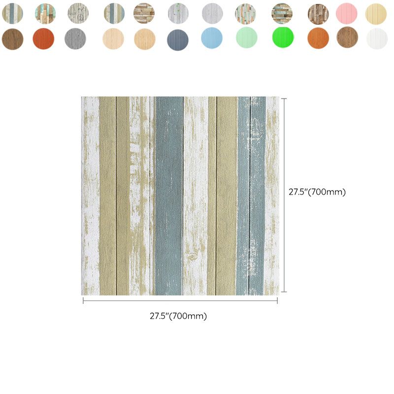 Sikunuo | Farmhouse Wall Plank 3D Brick Bedroom and Living Room Wall Panel Set of 10