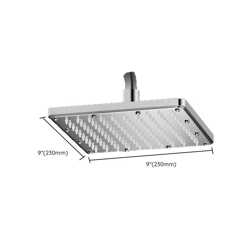 Sikunuo | Modern Showerhead Combination Double Showerhead Polished Stainless Steel Wall Mounted Showerhead