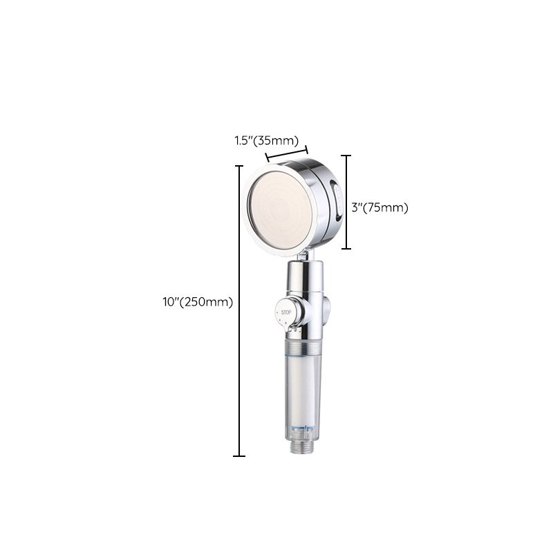 Sikunuo | Modern Handheld Showerhead 3 Spray Round Metal Shower Heads