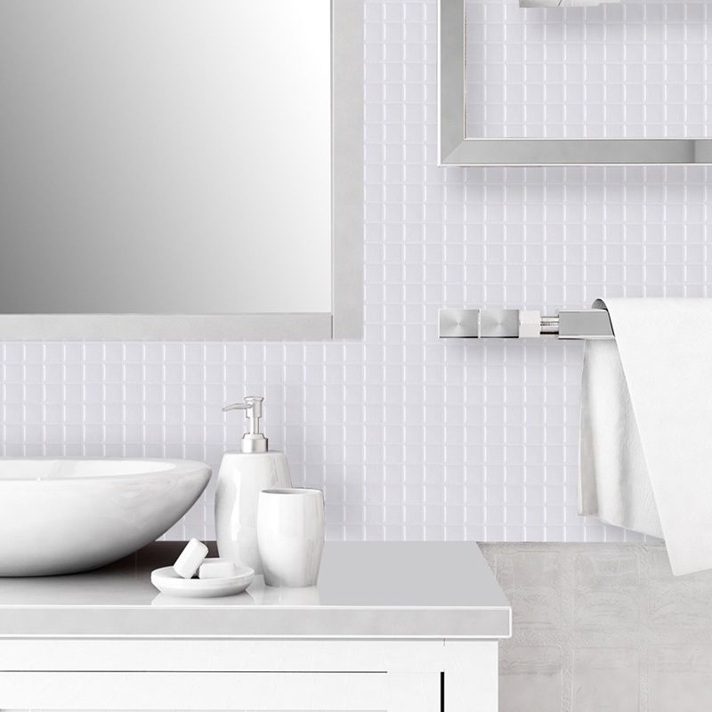 Sikunuo | Peel-and-Stick Tile Square Stain-Resistant Mosaic Peel-and-Stick Tile for the Kitchen