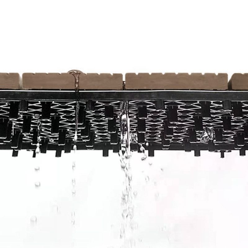 Sikunuo | 12" X 12" Deck/Patio floor tiles 4-Slat Square for outdoor patio tiles