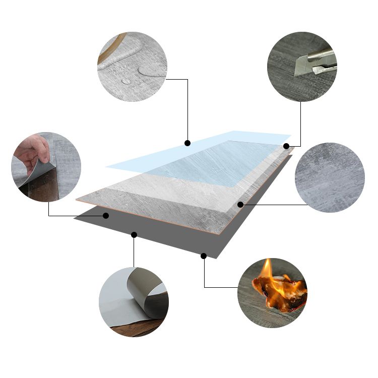 Sikunuo | Fireproof Vinyl Floors Self-Adhesive Peel and Stick Waterproof Vinyl Floors