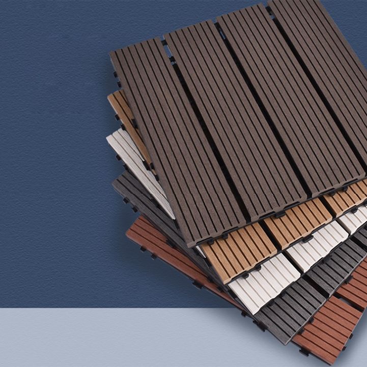 Sikunuo | 11 Pack 12" X 12" Square Deck/Patio Tiles Snap Fit for Outdoor Patio Tiles