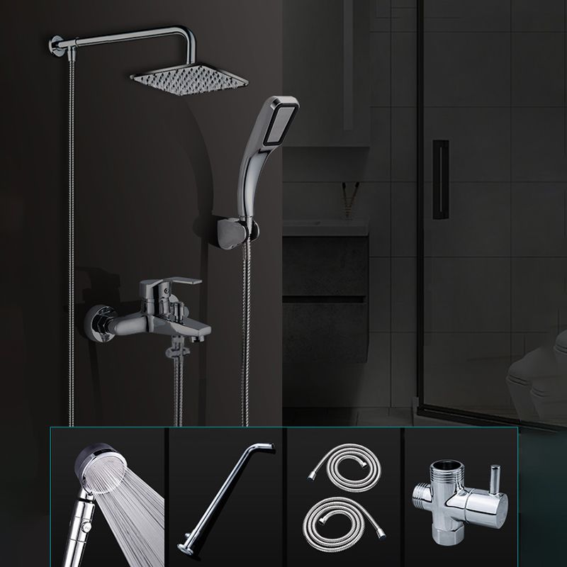 Sikunuo | Contemporary Shower Head Combination Polished Stainless Steel Ceiling Mounted Shower Head