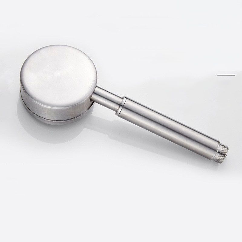Sikunuo | Classic Shower Head Round Metal Handheld Shower Head in Silver