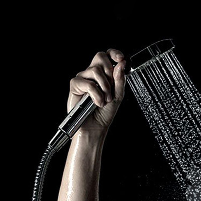 Sikunuo | Silver Hand Shower 3 Jets Stainless Steel Wall-Mounted Shower Head