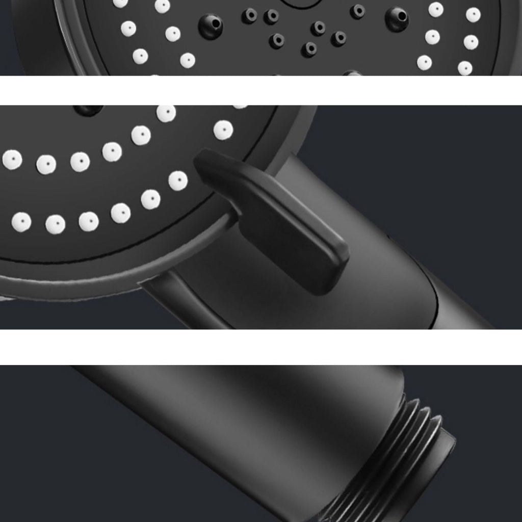 Sikunuo | Round Hand Shower Adjustable Spray Pattern Wall Mounted Shower Head