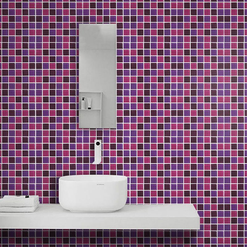 Sikunuo | Peel and Stick Mosaic Tile Waterproof Square Peel and Stick Tile for the Kitchen 20-Pack