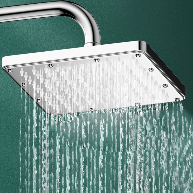 Sikunuo | Modern Showerhead Combination Double Showerhead Polished Stainless Steel Wall Mounted Showerhead