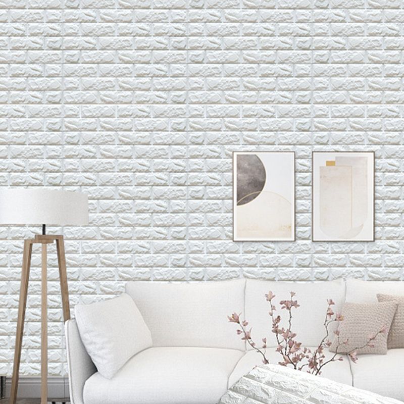 Sikunuo | Modern Wall Shelf 3D Brick Bedroom and Living Room Wall Panels