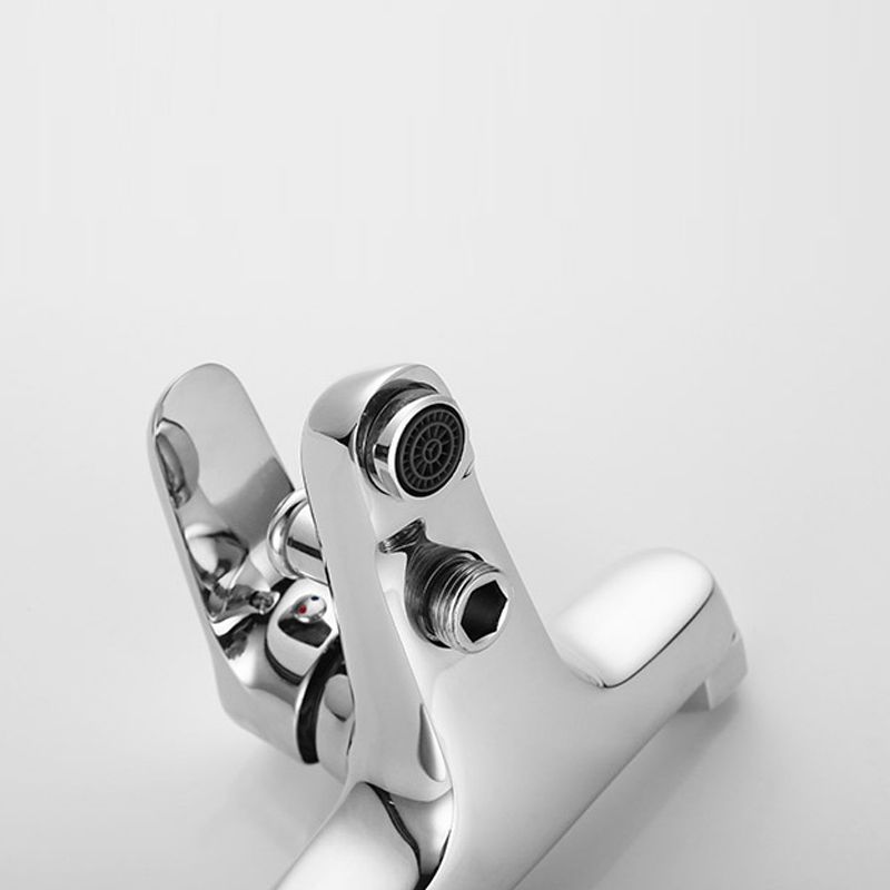 Sikunuo | Bathroom Bathtub Pull-Out Wall-Mounted Hand Shower Fixed Bathtub Faucet