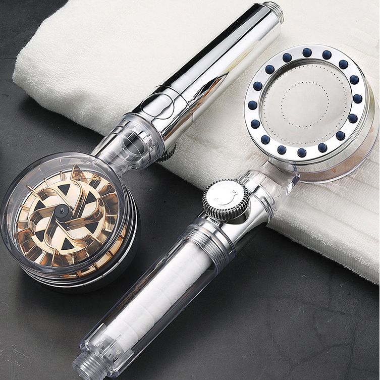 Sikunuo | Contemporary Handheld Supercharged Showerhead Round Turbo Spray Head