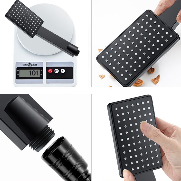 Sikunuo | Contemporary Handheld Supercharged Shower Head Square Turbo Spray Head