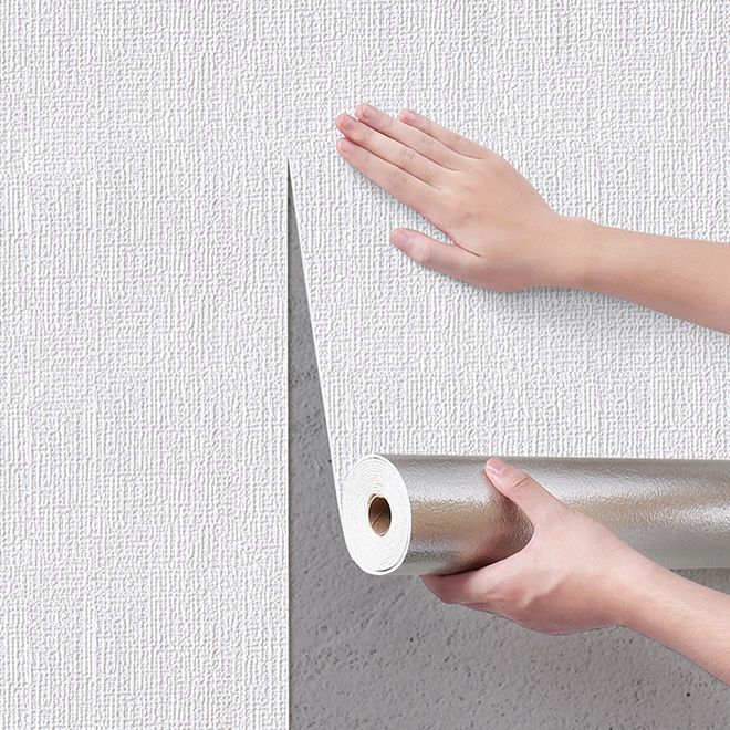 Sikunuo | Modern Tin Backsplash Panel Smooth Wall Ceiling 3D Stereo Wallpaper