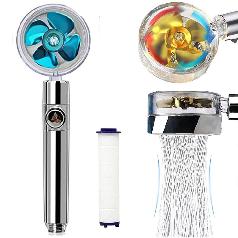 Sikunuo | Plastic Hand Shower Standard Round Spray Nozzle with Swivel Attachment