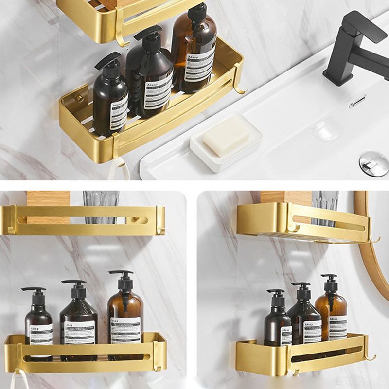 Sikunuo | Modern Bathroom Hardware Paper Holder Bathroom Shelf Gold Bathroom Accessories Set