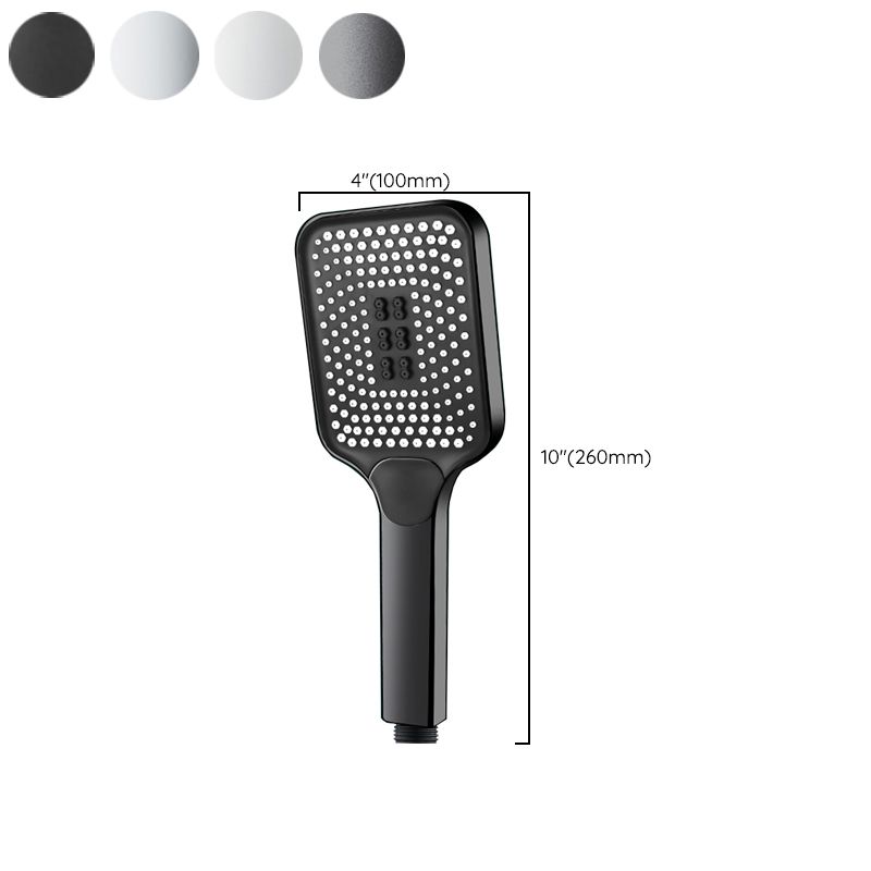 Sikunuo | Contemporary Handheld Supercharged Showerhead Square 3 Settings Spray Head