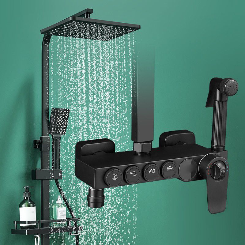 Sikunuo | Modern adjustable water flow shower faucet shower hose shower system on the wall