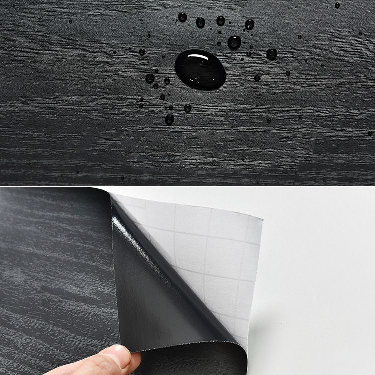 Sikunuo | Modern Pearl Wainscoting PVC Wood Grain Wall Access Panel Peel and Stick Wall Tile