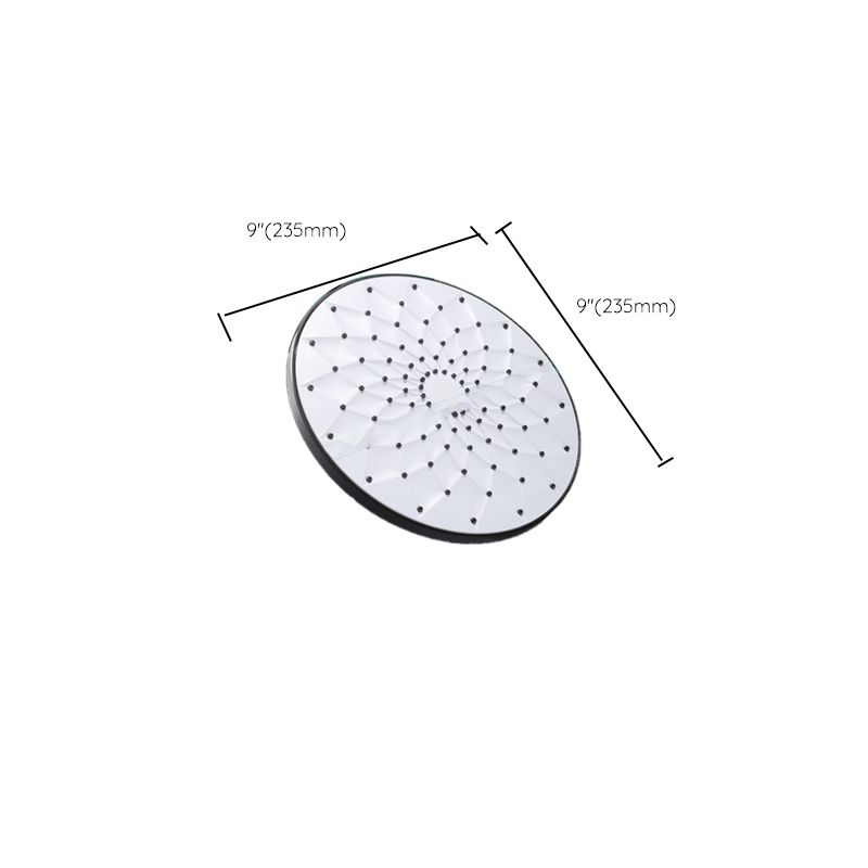 Sikunuo | Round Showerhead Combo Modern Fixed Showerhead for Bathroom