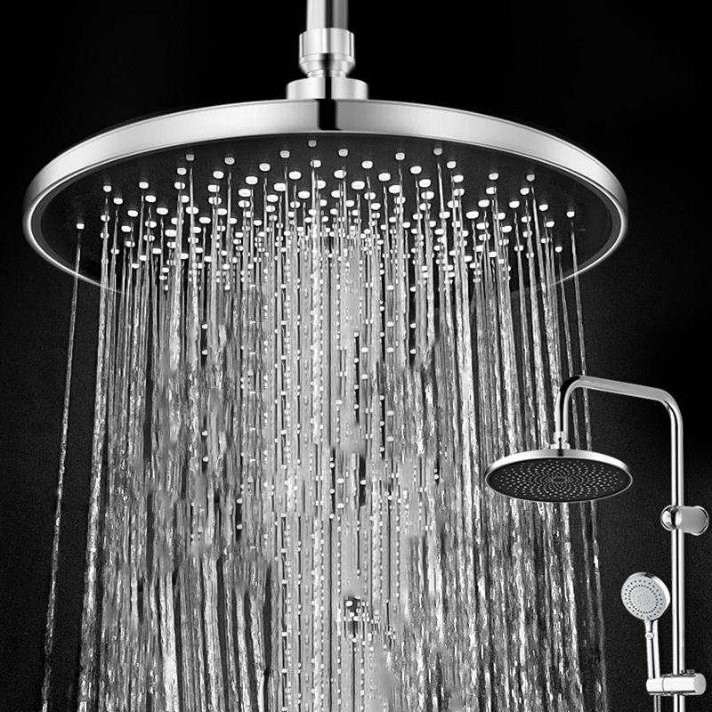 Sikunuo | Contemporary Showerhead Combination Rainfall Chrome Wall Mount Showerhead