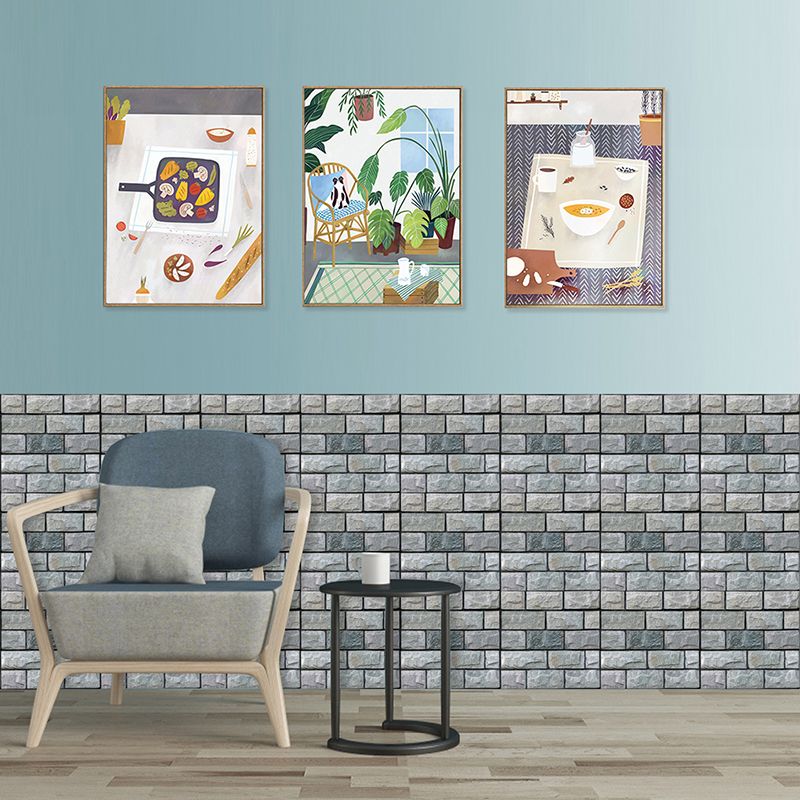 Sikunuo | Plastic Peel & Stick Subway Tile 3D Subway Tile with Slip-Resistant Surface