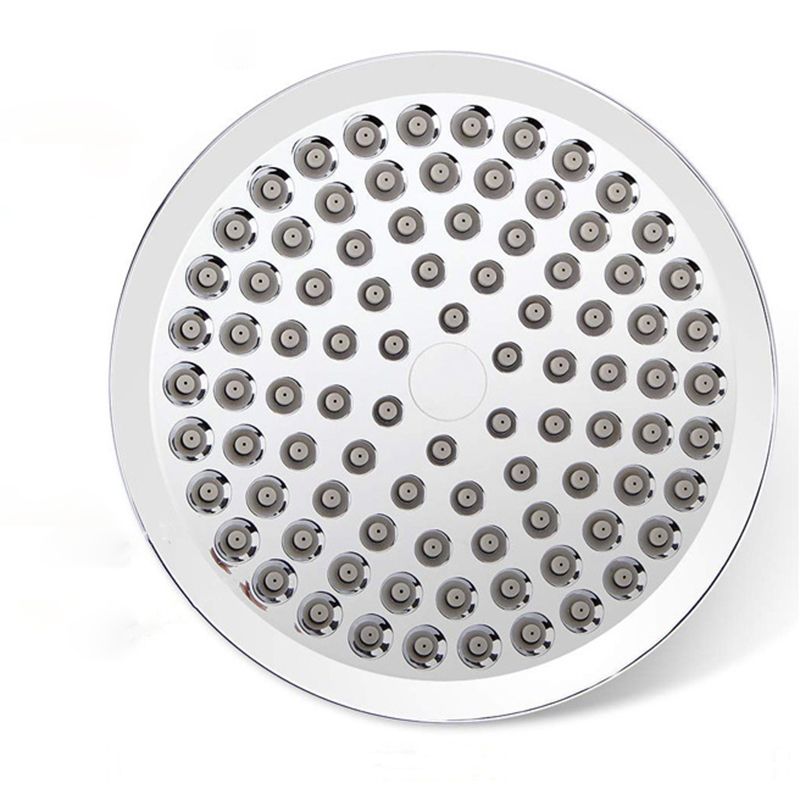 Sikunuo | Silver Dual Showerhead with Hose Modern Style Wall Mounted Showerhead