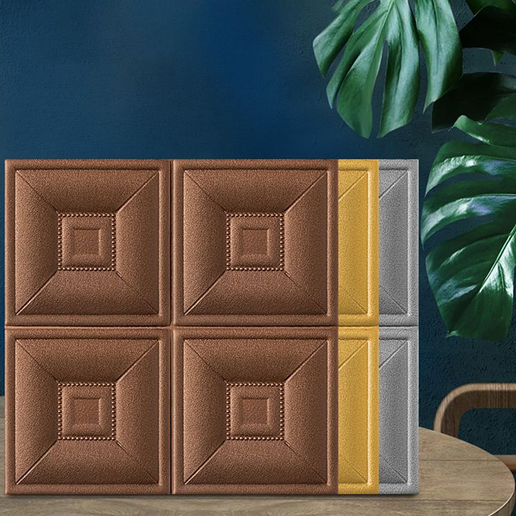 Sikunuo | Glam Cord Access Panel PVC Self-Adhesive 3D Embossing Waterproof Wall Panel
