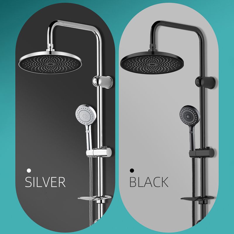 Sikunuo | Contemporary Showerhead Combination Rainfall Chrome Wall Mount Showerhead